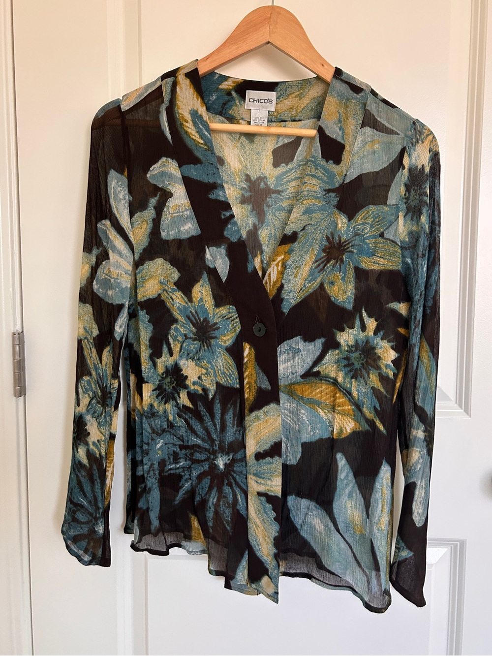 100% Silk Floral Top